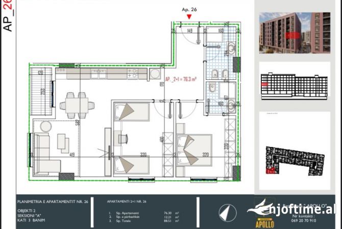 Shtepi ne shitje 2+1 ne Tirane - 84,000 Euro
