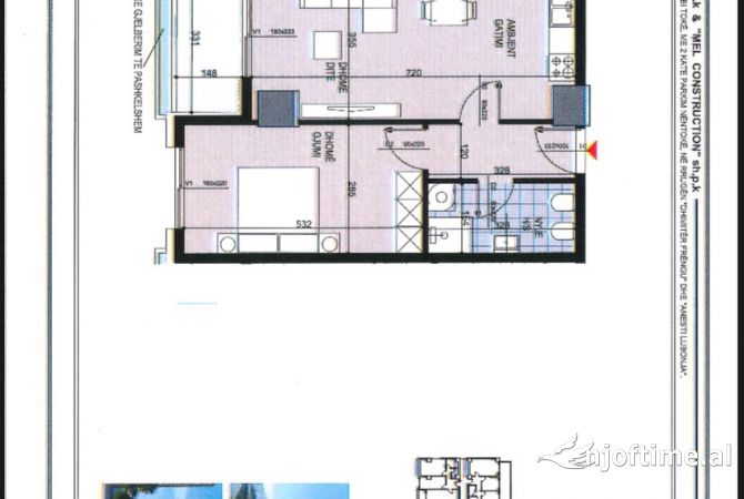 Shtepi ne shitje 1+1 ne Tirane - 110,000 Euro