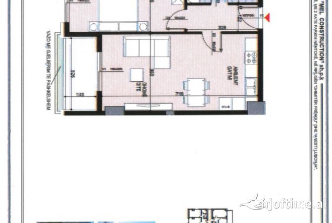 Shtepi ne shitje 1+1 ne Tirane - 115,000 Euro