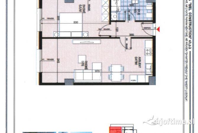 Shtepi ne shitje 1+1 ne Tirane - 126,000 Euro