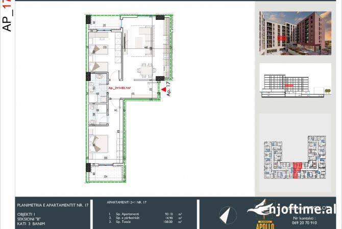 Shtepi ne shitje 2+1 ne Tirane - 102,600 Euro