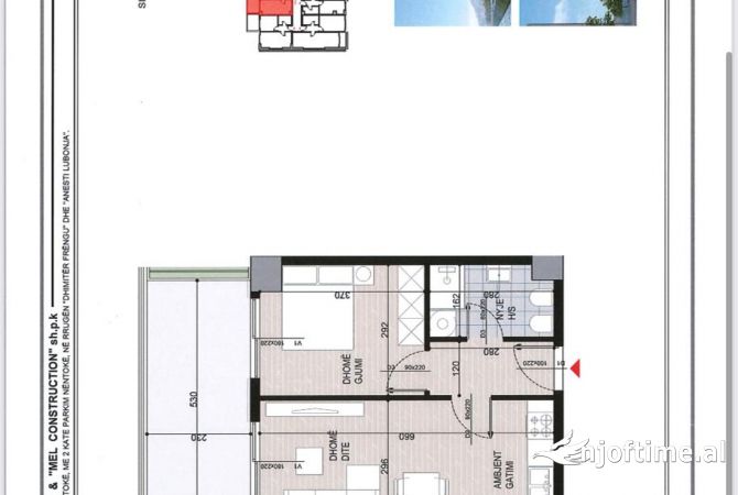 Shtepi ne shitje 1+1 ne Tirane - 102,000 Euro