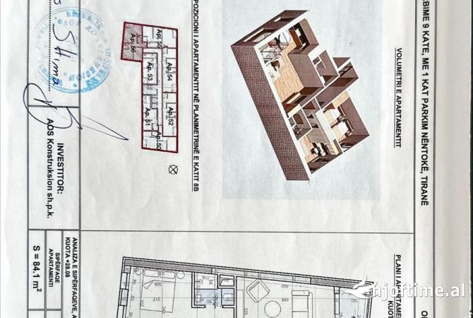 Shtepi ne shitje 2+1 ne Tirane - 125,000 Euro