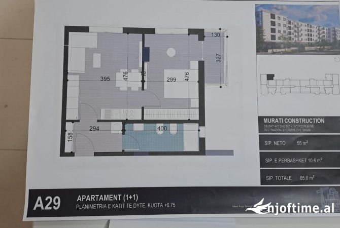 Shtepi ne shitje 1+1 ne Tirane - 55,700 Euro