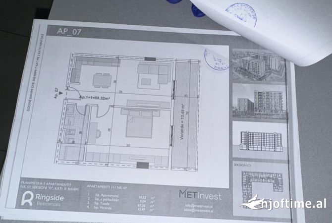 Shtepi ne shitje 1+1 ne Tirane - 58,000 Euro