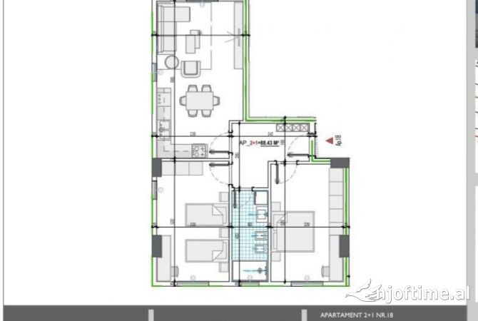 Shtepi ne shitje 2+1 ne Tirane - 107,500 Euro