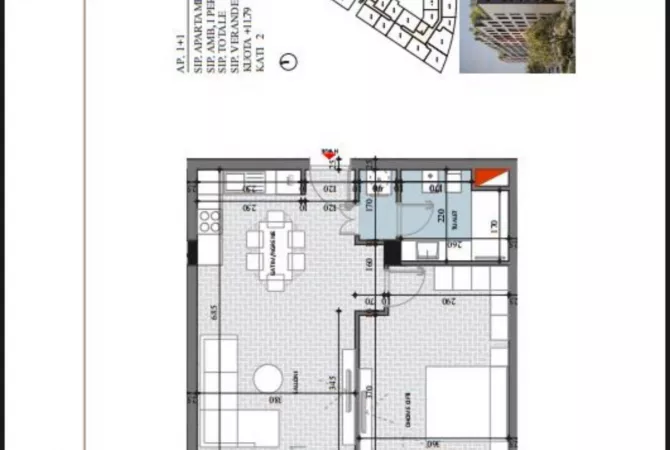 House for Sale 1+1 in Tirana - 69,880 Euro