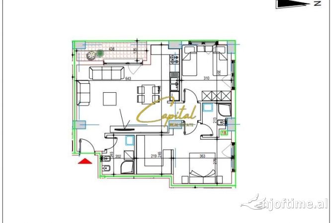Shtepi ne shitje 2+1 ne Tirane - 262,000 Euro