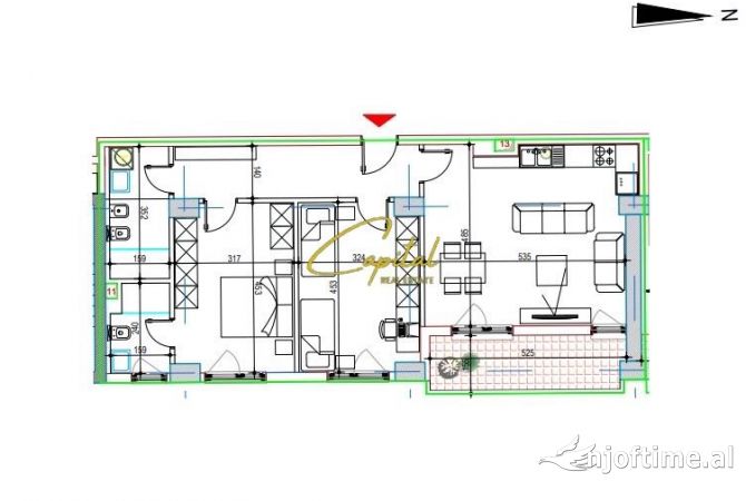 Shtepi ne shitje 2+1 ne Tirane - 303,000 Euro