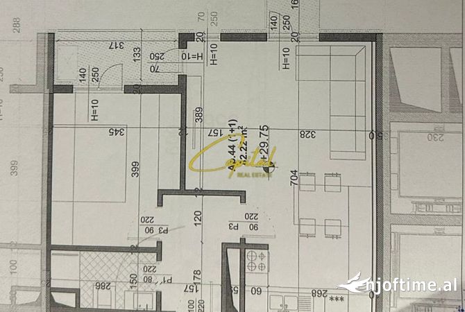 Shtepi ne shitje 1+1 ne Tirane - 116,000 Euro