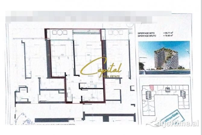 Shtepi ne shitje 1+1 ne Tirane - 138,000 Euro