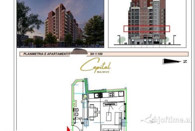 Shtepi ne shitje 1+1 ne Tirane - 171,000 Euro