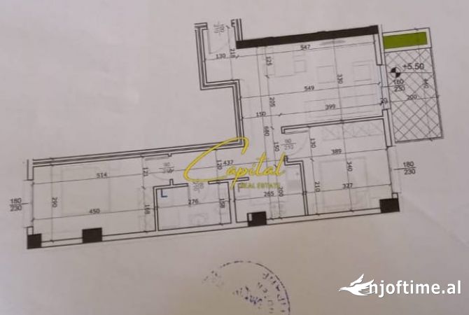 Shtepi ne shitje Apartament ne Tirane, 2+1, Mobilimi Bosh, pa mobiluar, Pagesa 230,000  Euro.