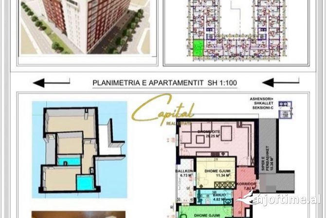 Shtepi ne shitje 1+1 ne Tirane - 240,000 Euro