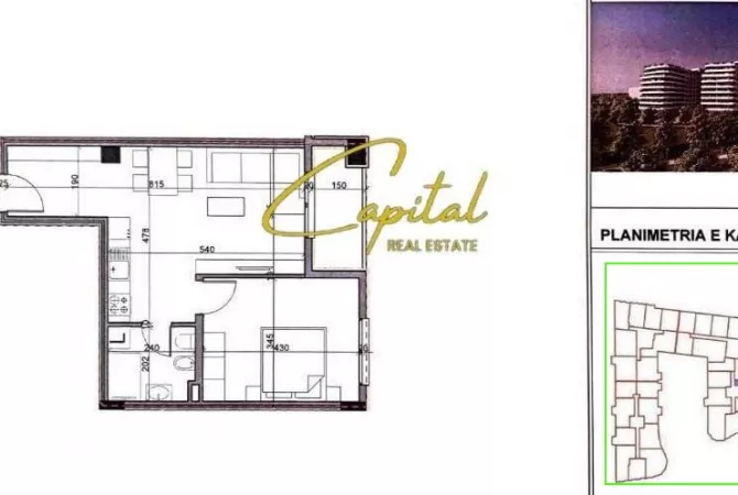 Shtepi ne shitje 1+1 ne Tirane - 84,000 Euro