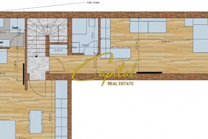 Shtepi ne shitje Apartament ne Tirane, 4+1, Mobilimi E mobiluar, Pagesa 532,000  Euro.