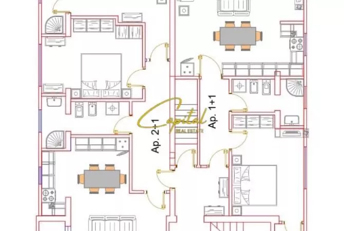 Luxury villas for sale in Tirana 7+1, Furnished