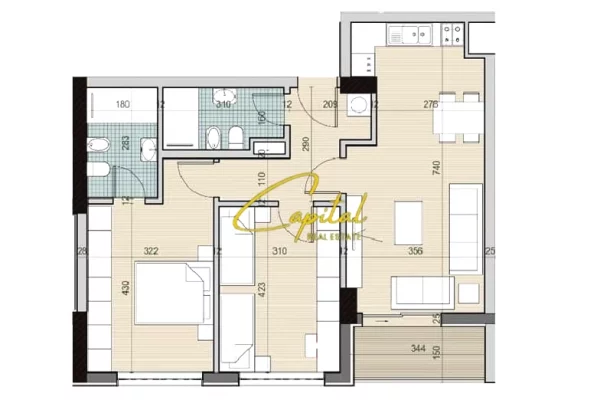 House for Sale 2+1 in Tirana - 115,000 Euro
