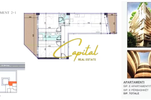 Ambient biznesi me qera 1+1 ne Tirane - 1,200 Euro