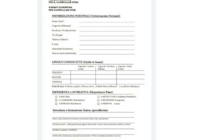 Njoftime Pune ne Tirane, Profesioni CAMERIERE  -BARISTA  -AIUTO CUCINA  -LAVAPIATTI  -GUARDINIERI  -PULIZIA CAMERE  -RECEPTION , Me eksperience, Pagesa Me Marreveshje.