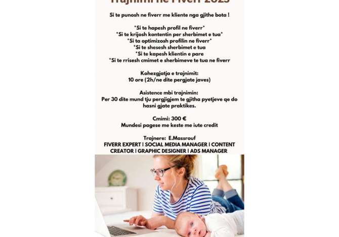 Offer Professional Courses  in Tirana - 300 Euro