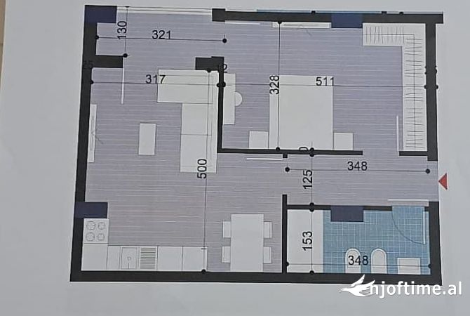 Shtepi ne shitje 1+1 ne Tirane - 56,000 Euro