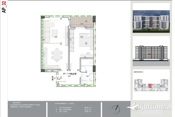 Shtepi ne shitje 1+1 ne Tirane - 50,650 Euro