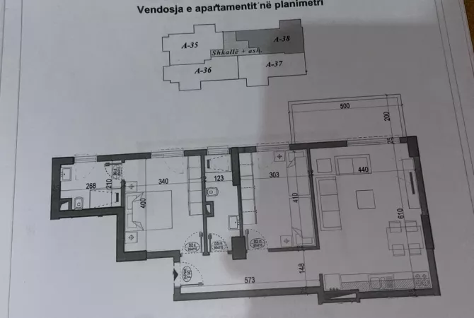 Shtepi ne shitje 2+1 ne Tirane - 87,609 Euro