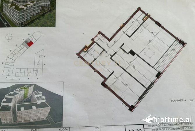 Apartment for sale in Tirana 2+1, Emty