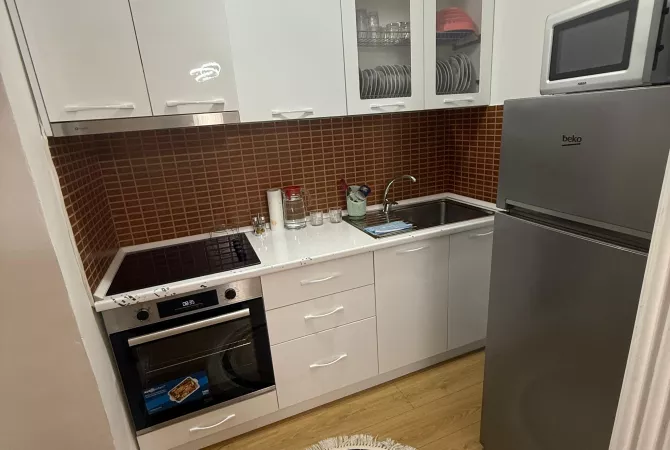 Shtepi ne shitje Apartament ne Tirane, 1+1, Mobilimi E mobiluar, Pagesa 110,000  Euro.