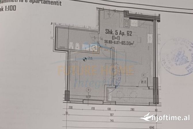 Shtepi ne shitje 1+1 ne Tirane - 97,000 Euro