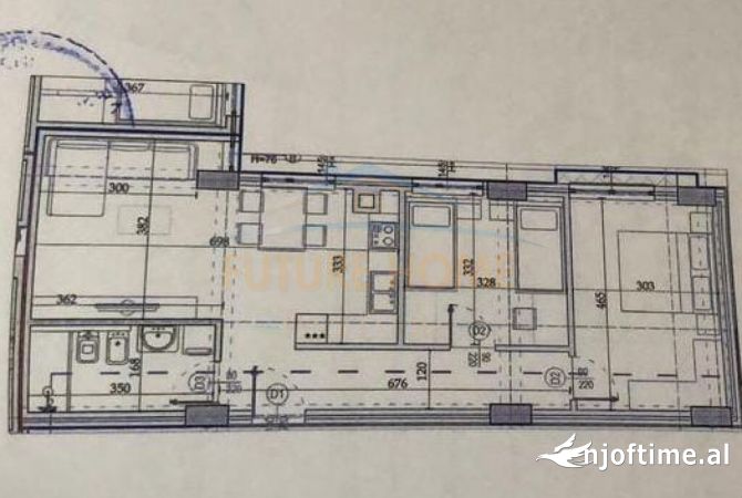 Shtepi ne shitje Apartament ne Tirane, 2+1, Mobilimi Bosh, pa mobiluar, Pagesa 195,000  Euro.