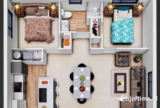 Shtepi ne shitje 2+1 ne Tirane - 87,600 Euro
