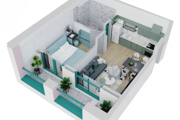 Shtepi me qera 1+1 ne Tirane - 600 Euro