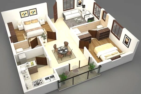 Shtepi me qera 2+1 ne Tirane - 600 Euro