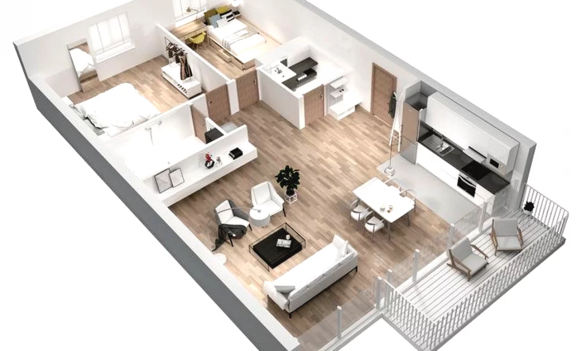 Shtepi ne shitje Apartament ne Tirane, 2+1, Mobilimi Bosh, pa mobiluar, Pagesa 123,000  Euro.