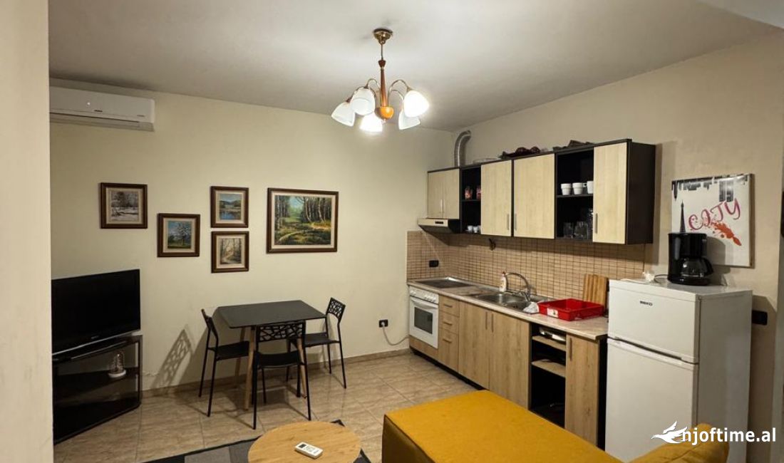 Shtepi me qera Apartament ne Tirane, 1+1, Mobilimi E mobiluar, Pagesa 650  Euro.