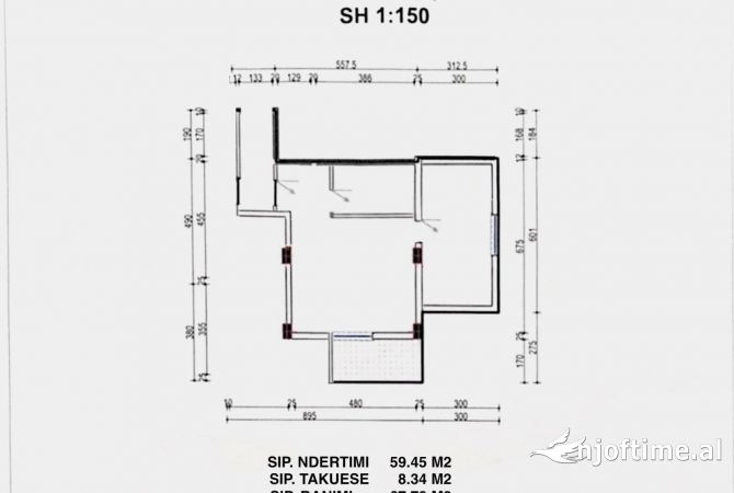 Shtepi ne shitje 1+1 ne Tirane - 125,000 Euro
