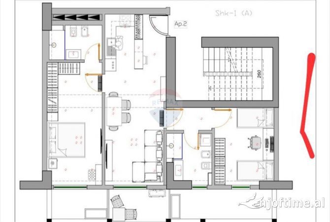 Ambient per zyra me qira tek Tirana Garden Building!