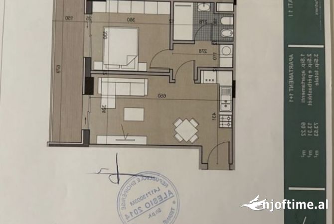 Shtepi ne shitje 1+1 ne Tirane - 72,000 Euro
