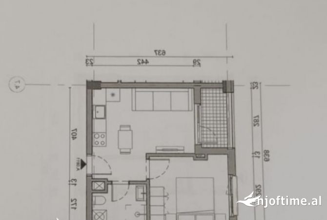 Shtepi ne shitje 1+1 ne Tirane - 61,830 Euro
