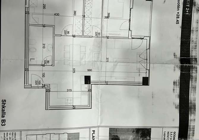 Shtepi ne shitje 2+1 ne Tirane - 122,000 Euro