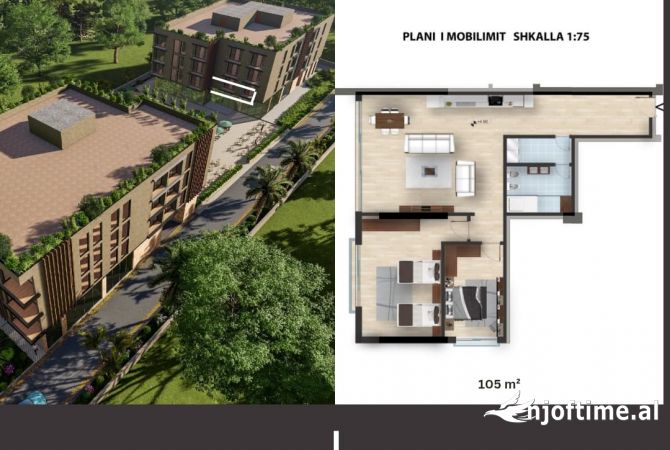 Shtepi ne shitje 2+1 ne Vlore - 262,000 Euro