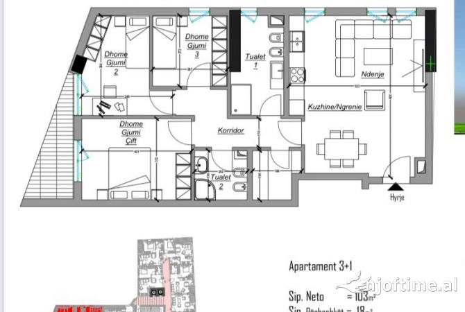 House for Sale 3+1 in Tirana - 181,000 Euro