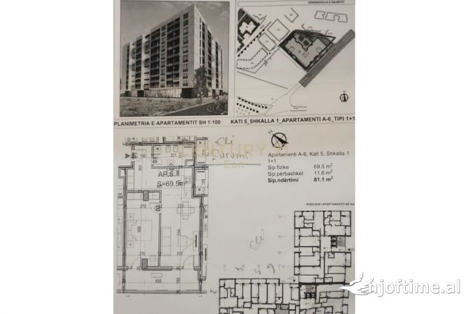 Shtepi ne shitje Apartament ne Durres, 1+1, Mobilimi Bosh, pa mobiluar, Pagesa 125,000  Euro.