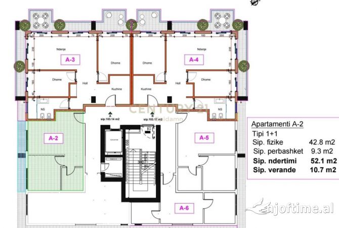 Shtepi ne shitje 1+1 ne Durres - 125,600 Euro