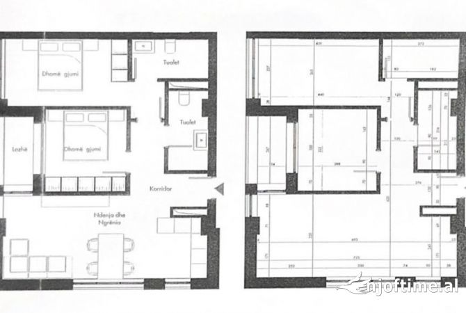 Shtepi ne shitje Apartament ne Tirane, 2+1, Mobilimi Bosh, pa mobiluar, Pagesa 138,200  Euro.