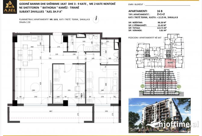 Shtepi ne shitje 2+1 ne Tirane - 93,292 Euro