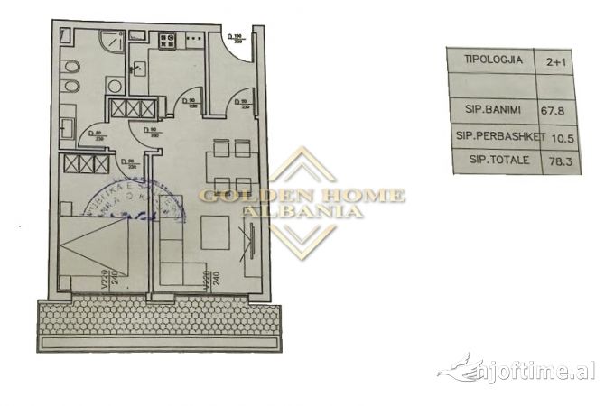 Shtepi ne shitje 1+1 ne Tirane - 201,622 Euro