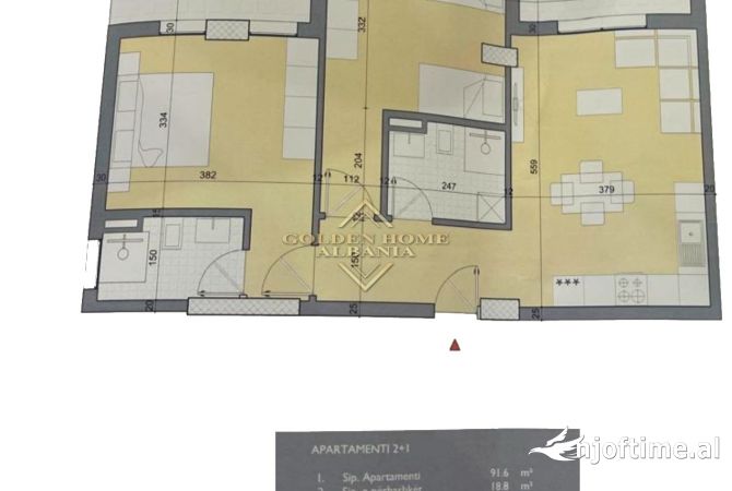 Apartment for sale in Durres 2+1, Emty